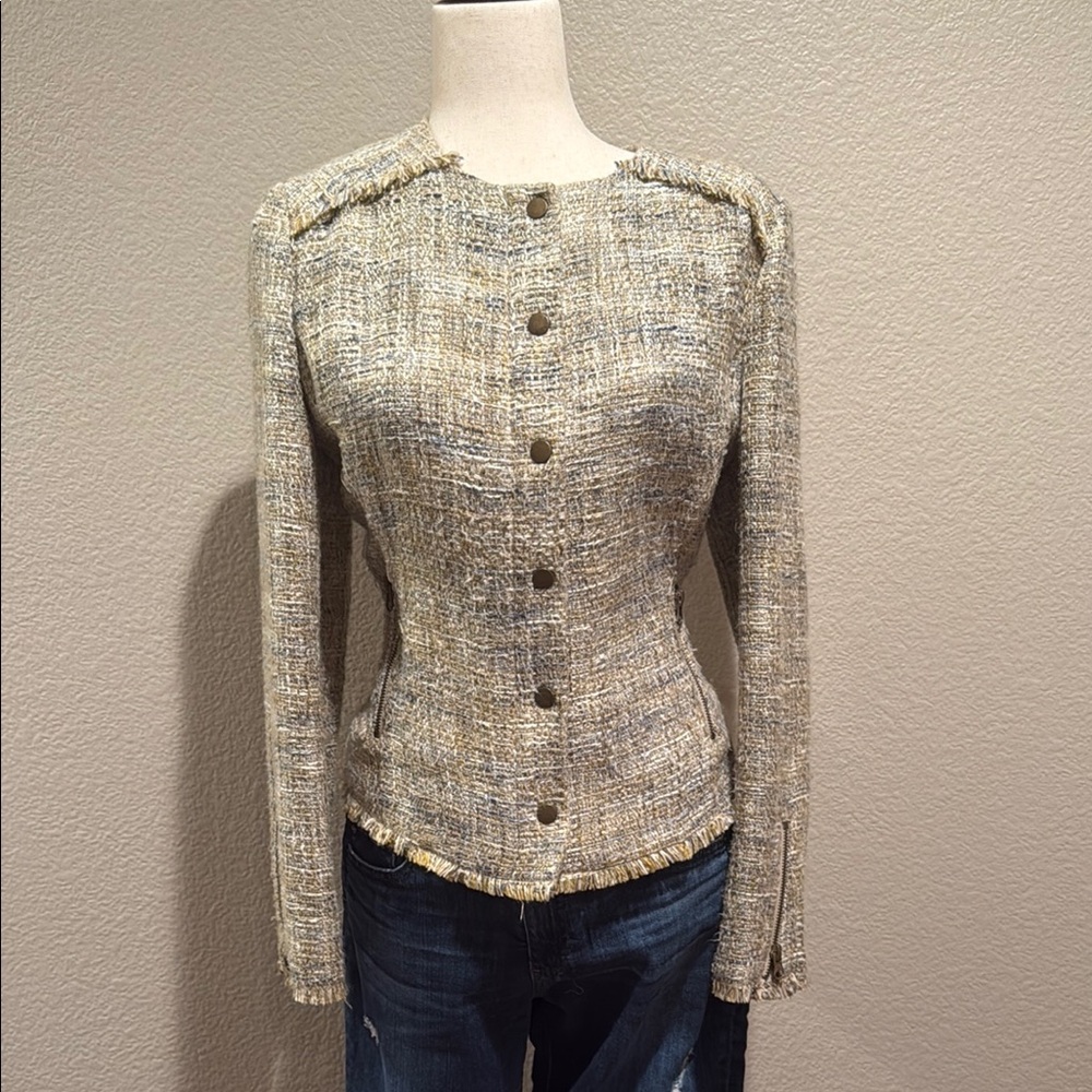 Tart Collections Cream Tailored Blazer